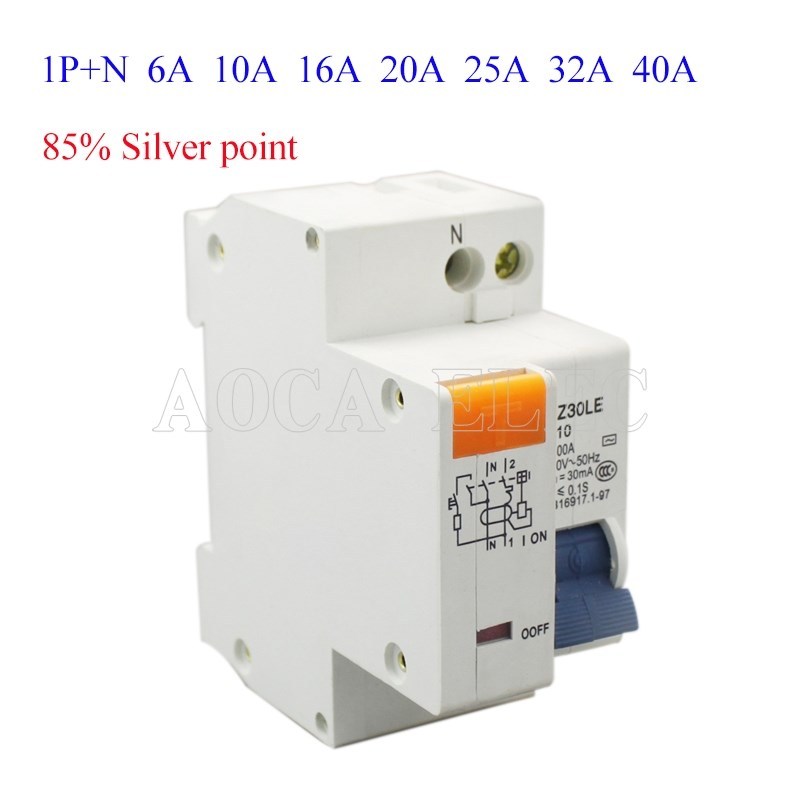 DZ30LE-C6A 10A 16A 20A 25A 32A 40A 50A 63A Rcbo 1P N Electri
