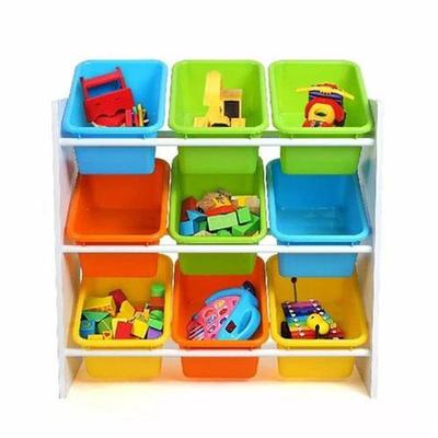 Homfa Childrens Toy Storage Rack Storage Cabinet