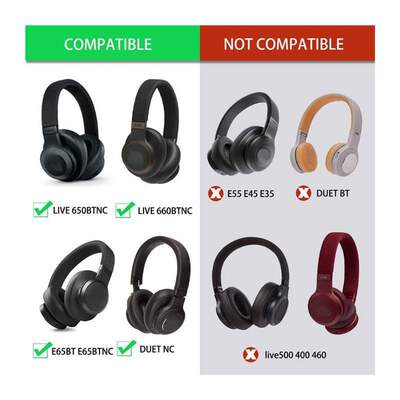 Ear Pads ForJBL E65BTNC Duet NC LIVE650 660 BTN Headphone Re