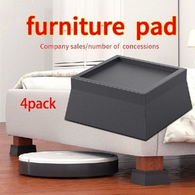4Pack Square Bed And Furniture Risers Stackable Heavy