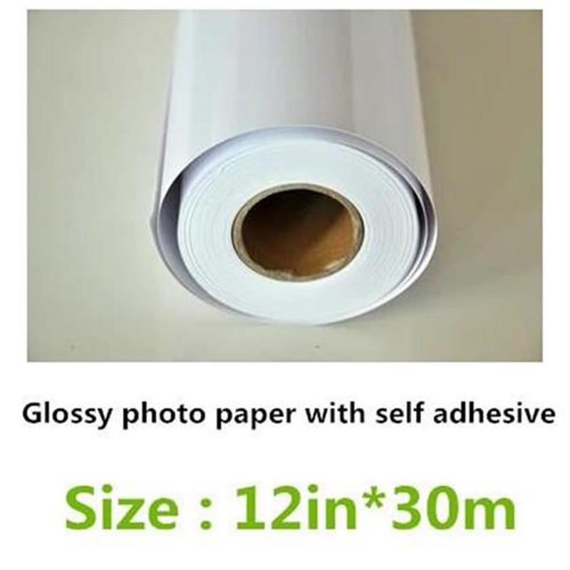 12in Sticker high glossy 150g photo Paper rolls, roll print