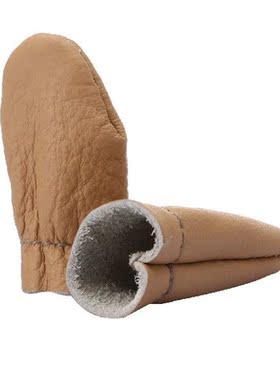 10Pair Cowhide 6.5cm Finger Needle Protector Thumb Index
