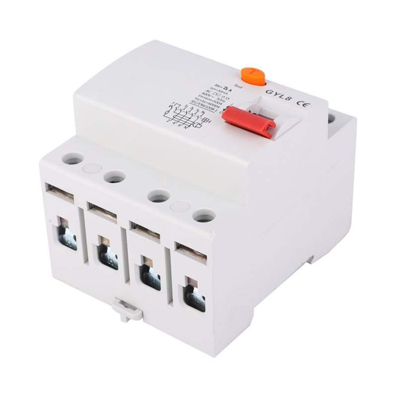 circuit breaker GYL8 25/40/6A 4P 400VAC RCCB Residual Curre