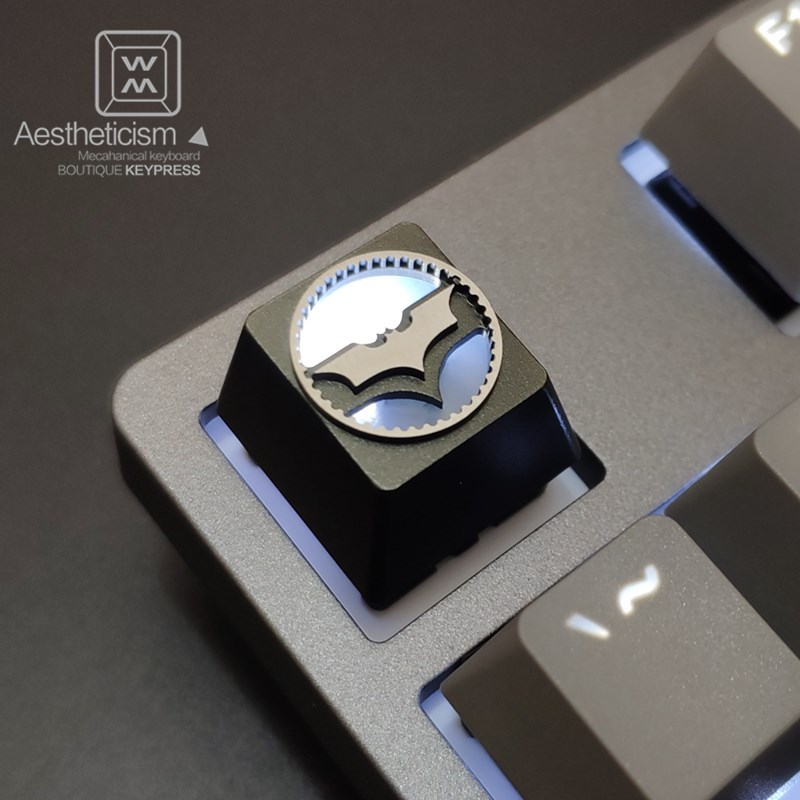 1pc aluminum alloy searchlight key cap Mechanical keyboard
