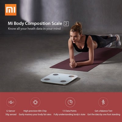 Original Xiaomi Mi Body Composition Scale 2 Fat Weight Heal