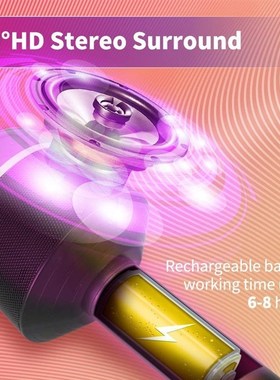 Karaoke Microphone for Kids, Wireless Bluetooth Karaoke Port