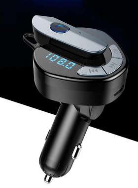Car Mp3 Player V8 Car FM Bluetooth Transmitter With Earphone