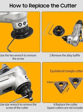 Pneumatic Chamfering Machine 1/4 Inch Air Inlet Hand Chamfer
