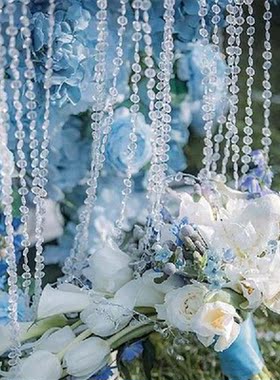 12M Resin Beads Octagonal Acrylic Crystal Beads Curtains