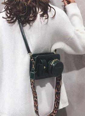 Women Camera PU Leater Messenger Bags For Party Waterproof