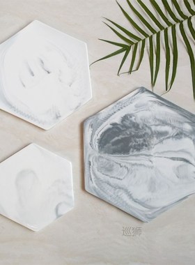 Marble Cheese Cutting Boards Decorative Pastry Plate Serving