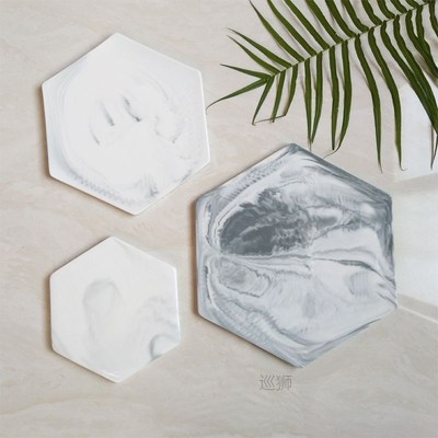 Marble Cheese Cutting Boards Decorative Pastry Plate Serving