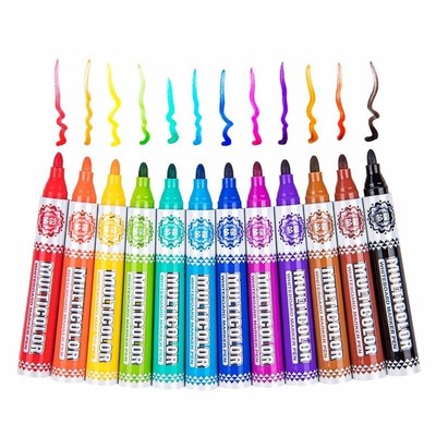 BAOKE 12Color White Board Markers for Office Alcohol Based W