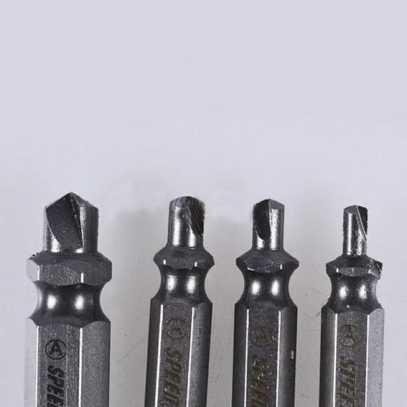 Screw Extractor Drill Bits Guide Set Broken Damaged Bolt Rem