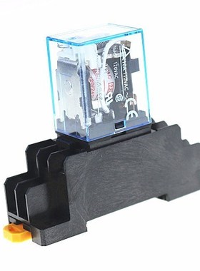 10pcs 220V 10A Coil Power Relay DPDT LY2NJ  With Socket Base