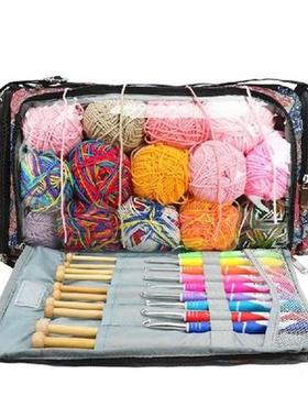 Yarn Storage Bag Yarn Tote Organizer With Inner Divider