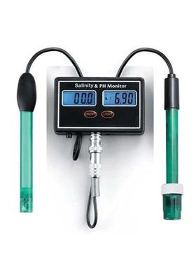 2in1 PH Salinity Monitor Digital Online LCD pH Salinity Me