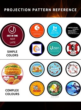 Led Logo Projection Custom Advertising Notice Restaurant Wel