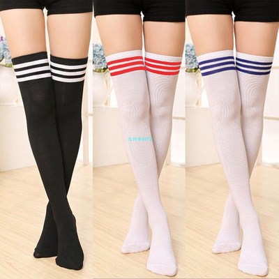 Sexy Women Lady Girls Stockings Sexy School Striped Opaque K