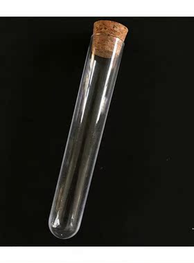 50Pcs 20X150Mm 30Ml Plastic Test Tube With Cork ,Clear Weddi