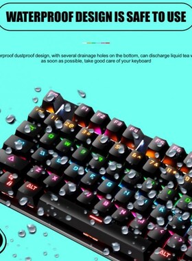 Punk Mechanical Keyboard Four Steps Six Row Suspension Key C