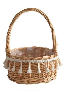 Hangings Woven Storage Basket Wicker Basket With Handle