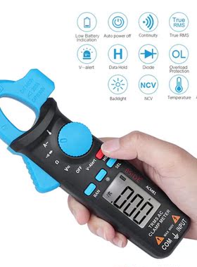 Handheld 2000 Counts Digital Clamp Meter Auto Range True RMS