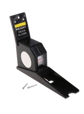 200cm Stadiometer Black Wall Mounted Height Meter Growth Rul