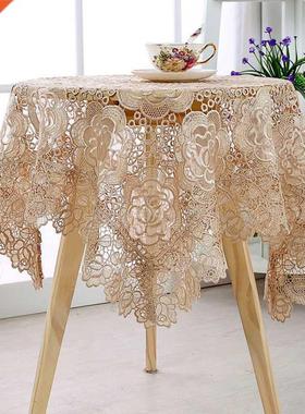 Lace Rose Flowers Tablecloth Towel Home Kitchen Room Decorat
