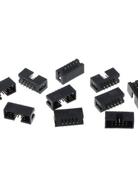 10 Pcs DC3 10 Pin 2x5 Pin Double Row 2.54mm Pitch Straight P