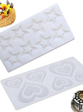 Flower Heart Cake Decorating Tools DIY 3D Star Shape Silicon
