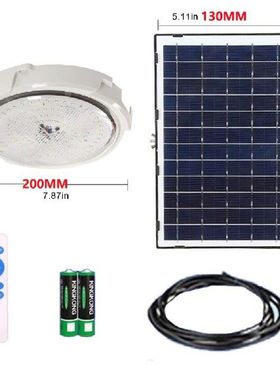 15W LED Solar Ceiling Lamp Pendant Light Outdoor Indoor