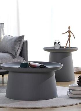 New Plastic Tea Table Round Coffee Table Modern Small Apartm