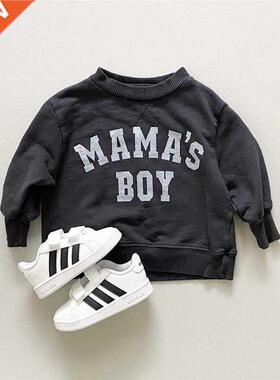 0-4y Autumn Toddler Baby Girls Boys Letter Sweatirts Tops