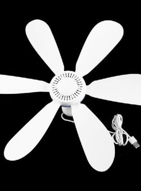 6 Leaves 5V USB Ceiling Fan Air Cooler USB Powered Hanging