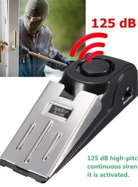 125DB Wireless Door Stop Alarm Stainless Steel 3 Sensitivity