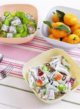Plastic Square Salad Bowl Snacks Candy Dry Fruit Bowls