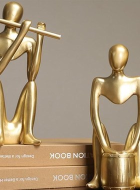 Nordic Abstract Artistic Thinker Statue Figurine Office Home