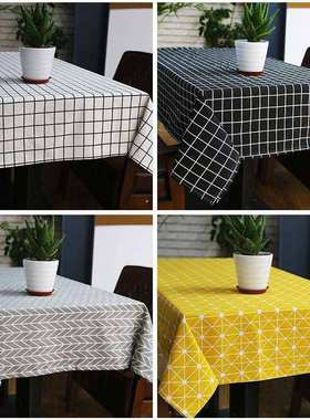 Cotton Linen Wedding Party Table Cloth Rectangular Country S