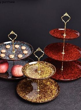 Ceramic Fruit Plate Cake Stand Two Layers Three Layers Cake