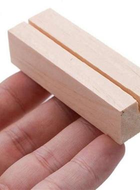 20 Pieces Wood Place Card Holders, Wooden Table Number Holde