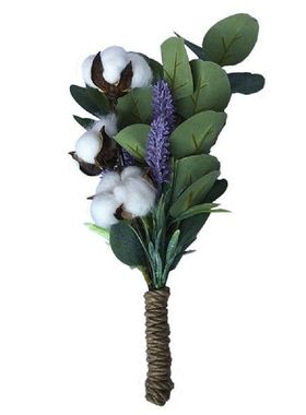 Artificial Flower Simulated Money Leaf Lavender Cotton