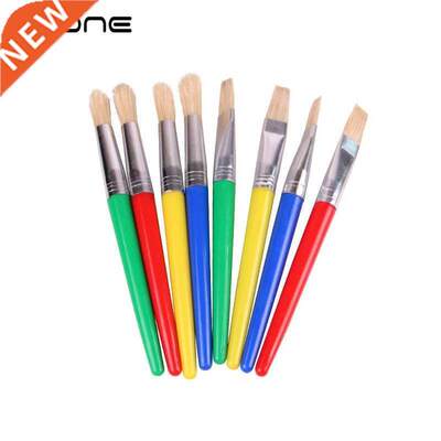 EZONE Candy Color Plastic Handel Paint Brush Bristel Brushes