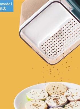 Grains Sealed Cans Chinese Style Kitchen Transparent Square