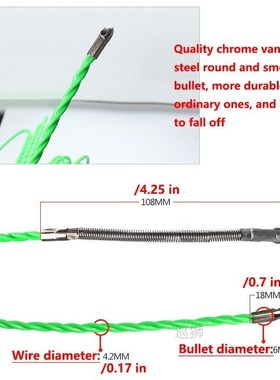 5-50M 4.2mm Fiberglass Electric Cable Tape Cable Wire Puller