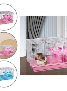 1 Set Stylish Small Pet Outdoor Carrier Cage DIY Hamster