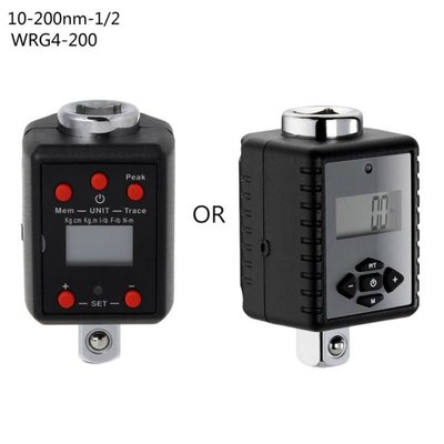 Digital High Torque Wrench 1.5-1000nm Adapter 1/4 3/8 1/2 3/