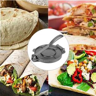 8 Inch Tortilla Pie Press Maker Non-Stick Flour Corn