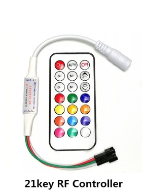 Led Pixel Controller DC5V-24V 14key/17key/21key Remote RF/IR