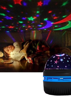 Galaxy Projector Starry Sky Rotating LED Night Light USB Chi